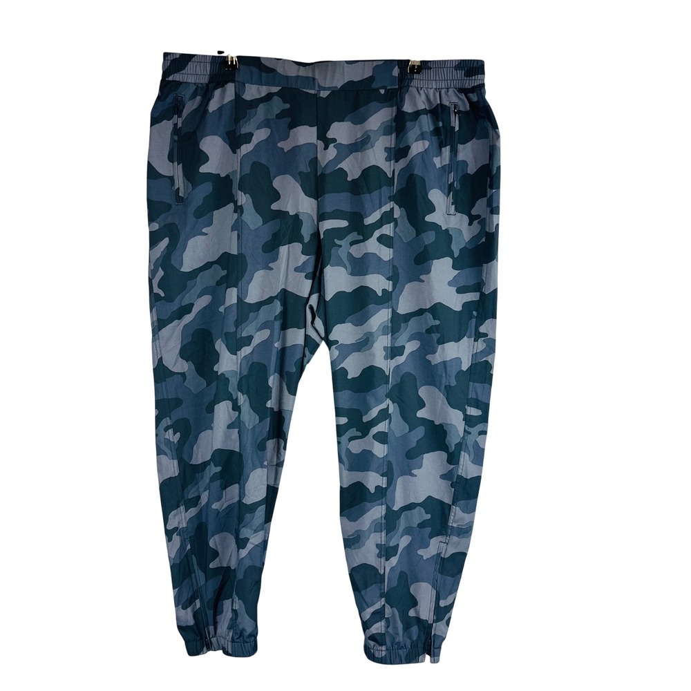 Old Navy Womans 2X Pants Stretch Tech Pull On‎ Camo Jogger Taper Leg Quick Dry